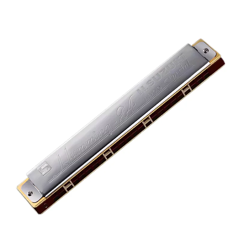 Suzuki Tremolo Harmonica Humming-24 24 Hole Mouth Organ Harp Professional Armonica Japan Musical Instrumentos Key C Minor Music