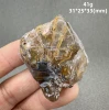 Natural Brazil Gold Rutilated Quartz Hair Crystal and specular hematite symbiosis Mineral Specimen 5