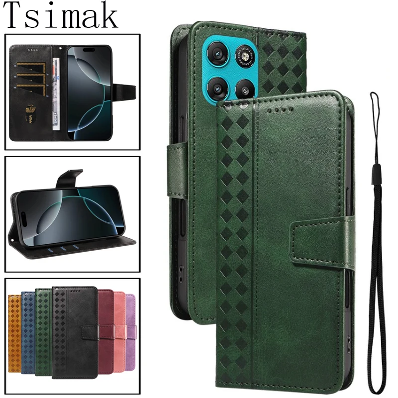 Premium Flip Leather Magnetic Wallet Phone Case, Card Holder Cover for Motorola Moto G Series