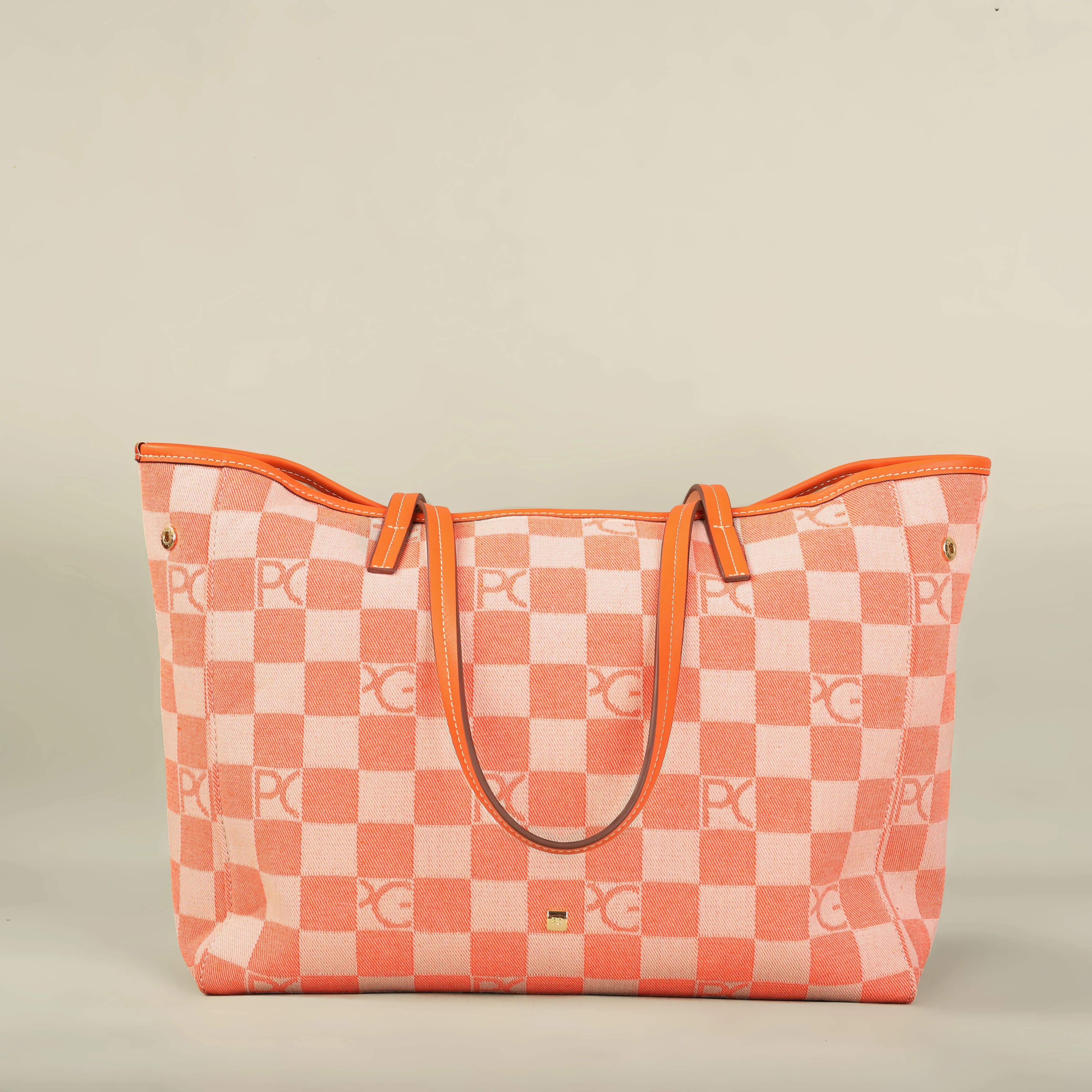 Durable polyester handbag close-up