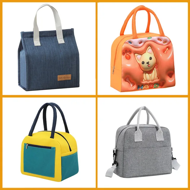 Sac thermique sac de stockage des aliments boîte à déjeuner étudiant sac cool pour enfants récipient alimentaire pour enfants école petit sac de nourriture thermique pour déjeuner 1