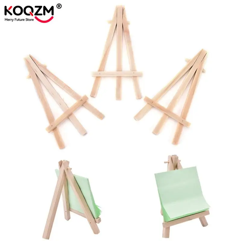 1pcs Wooden Easel Mini Artist Easel Wood Wedding Table Card Stand Display Holder For Party Decoration 12.5*7cm