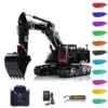 LESU 945 RC Hydraulic Excavator 3-Arm Metal Digger RTR 1/14 Remote Control Heavy Duty Machine PL18EV Lite Light System Toy Model 1
