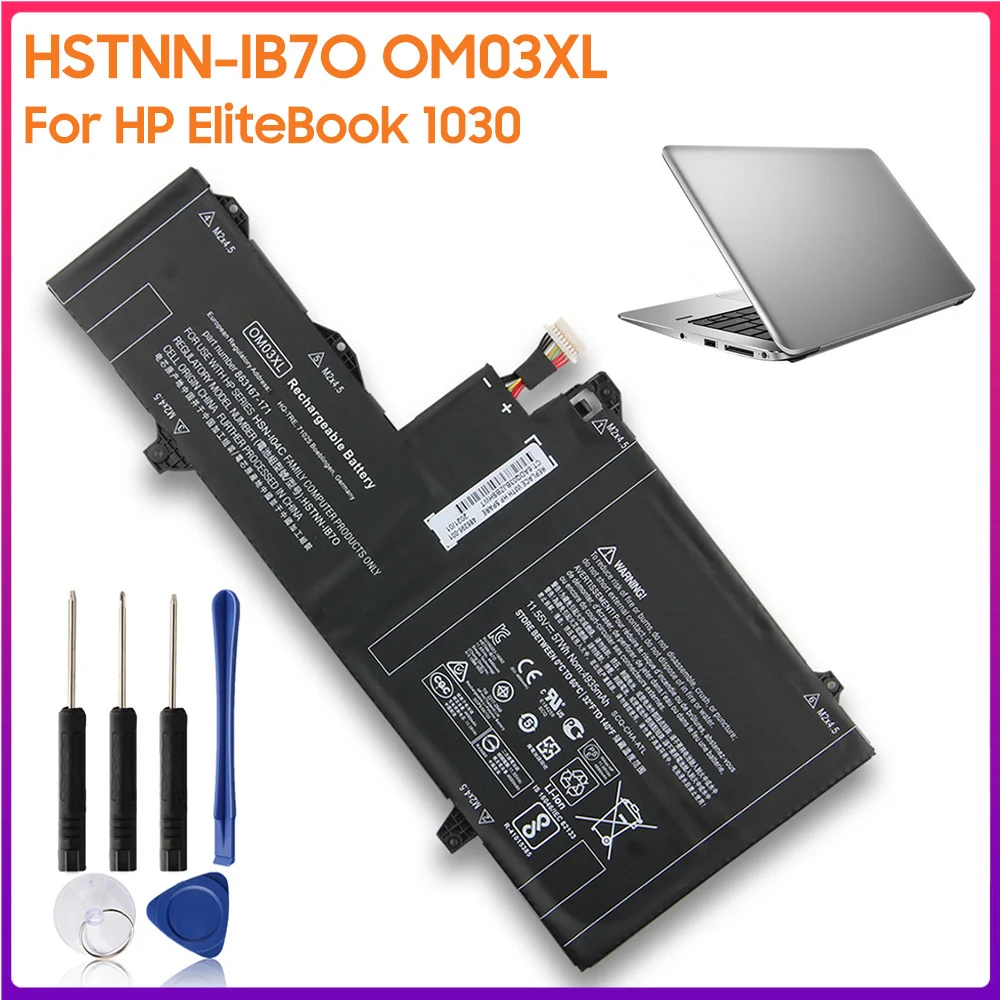 

Original Battery HSTNN-IB7O OM03XL For HP EliteBook 1030 G2 1GY31PA Authentic Laptop Battery 4935mAh