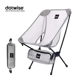 Breathable Mesh Outdoor Moon Chair - Durable Aluminum Alloy with Anti-Sinking Design (White Mesh yarn)
