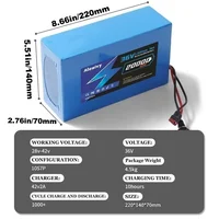 Batterie d'origine Aleaivy 36V 48V 10Ah 14Ah 16Ah 20Ah 18650 pour vélo 200-2000W, vélo, scooter et autres moteurs 5
