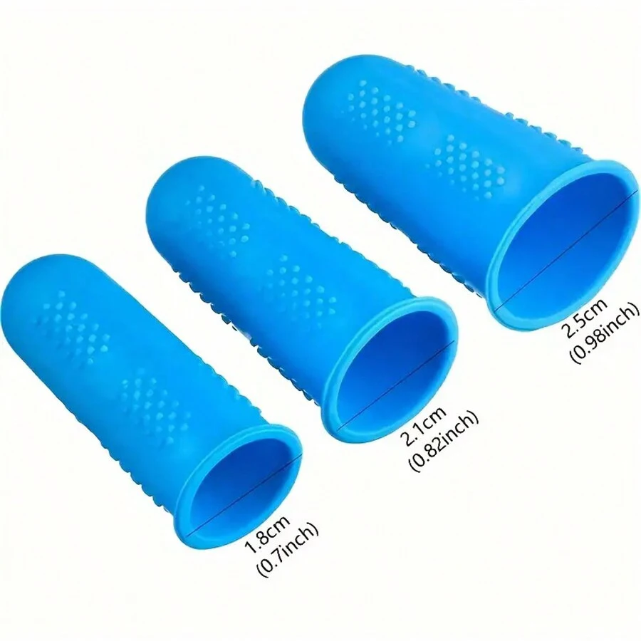 Silicone Hot Glue Gun Finger Covers Anti-cut Heat Resistant Finger Sleeves Cooking Kitchen Tools 12Pcs finger protector,finger guard