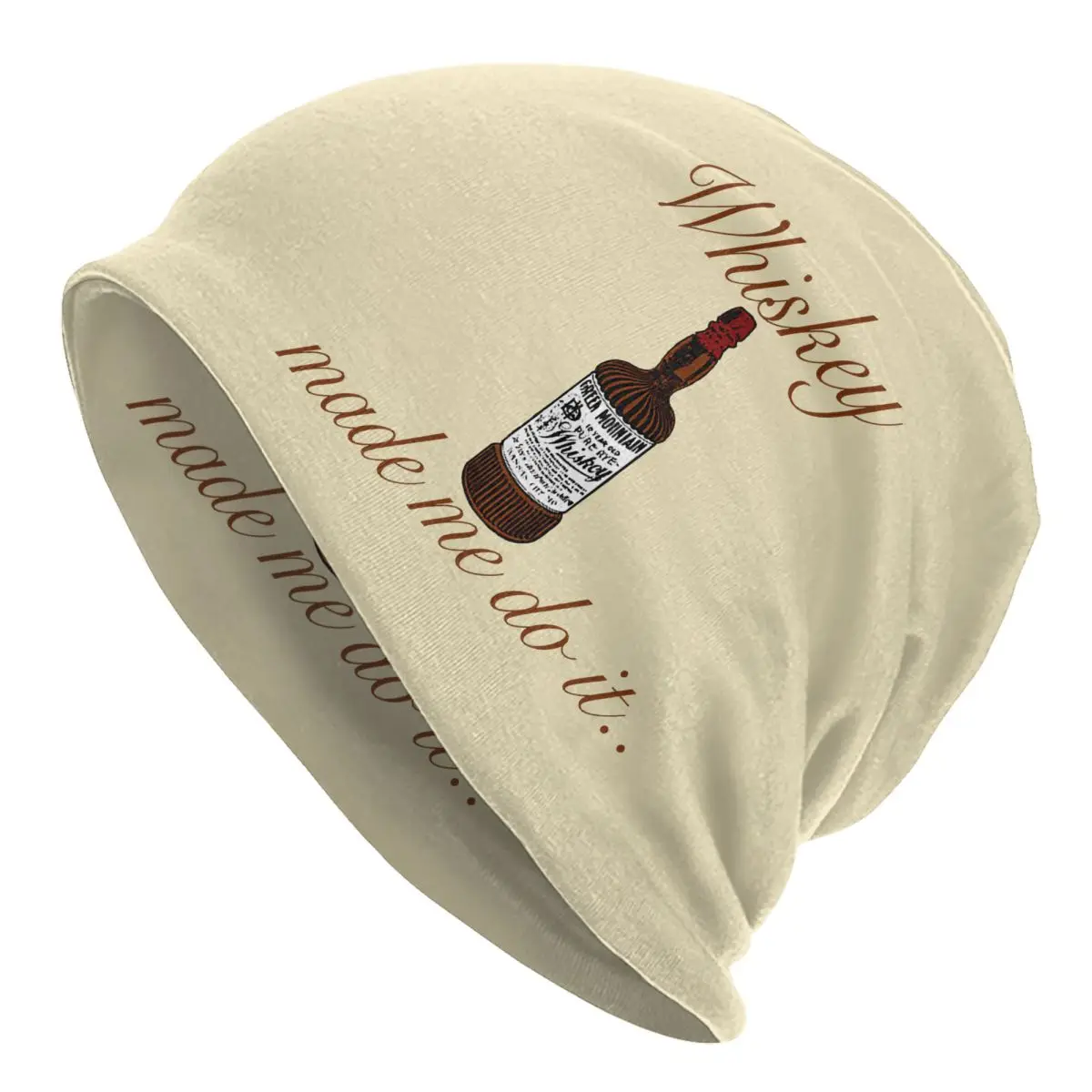 

Whiskey Made Me Do It Cap Hip Hop Men Women Outdoor Skullies Beanies Hats Spring Warm Dual-use Bonnet Knit Hat