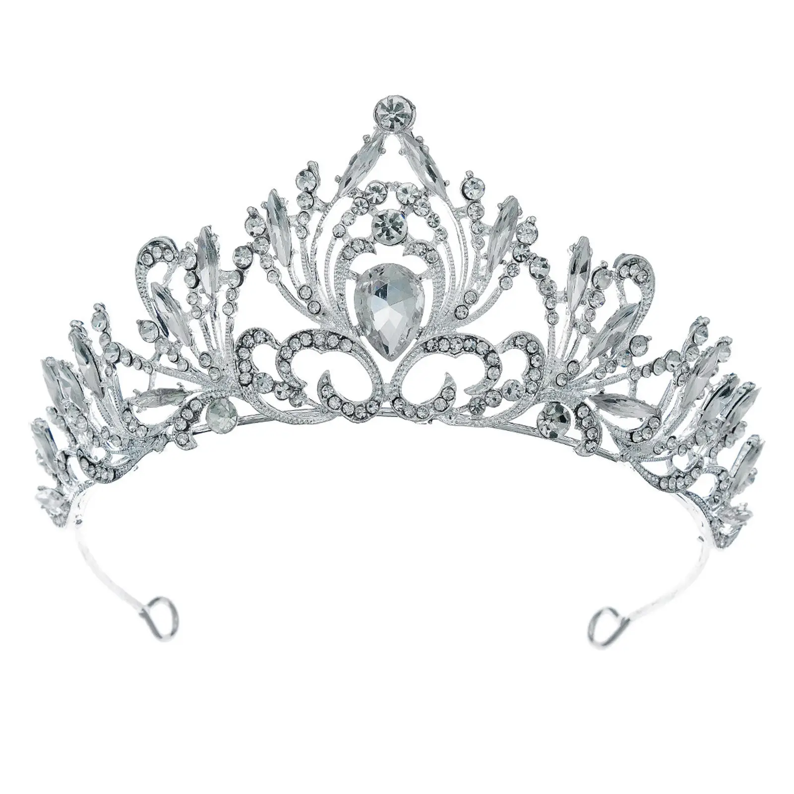 

Hollow Out Crowns Hair Jewelry Full Rhinestones Luxurious Hair Accessories for Princess Party Favors Accessories