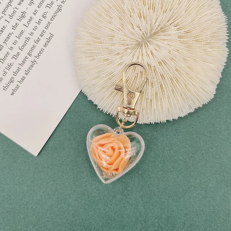 Llavero Con Diseño De Flor, Aleación Dorada, Tamaño Perfecto Para Mano, Ideal Para Llaves, Mochila O Como Accesorio Decorativo, Regalo Para Mujeres