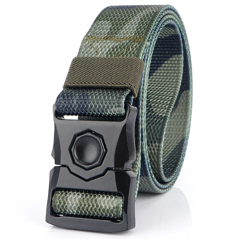 

New Quick Release Design Buckle Outdoor Tactical Men Belt for Male Military Fans Training Belt Casual Nylon Belt