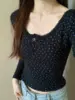 Women's Long Sve Thermal T-irt Fce Lined Thiened Slim Fit Pure Desire Lace Floral Print Dervo Base irt Top