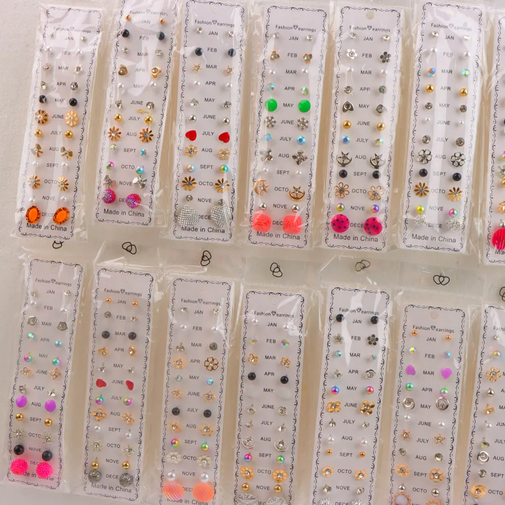 20 Sätze/los Mini Ohrstecker Set Mixed Stil Mode Frauen Schmuck Geschenk Für Freunde Party Geschenke Großhandel – Detail 3