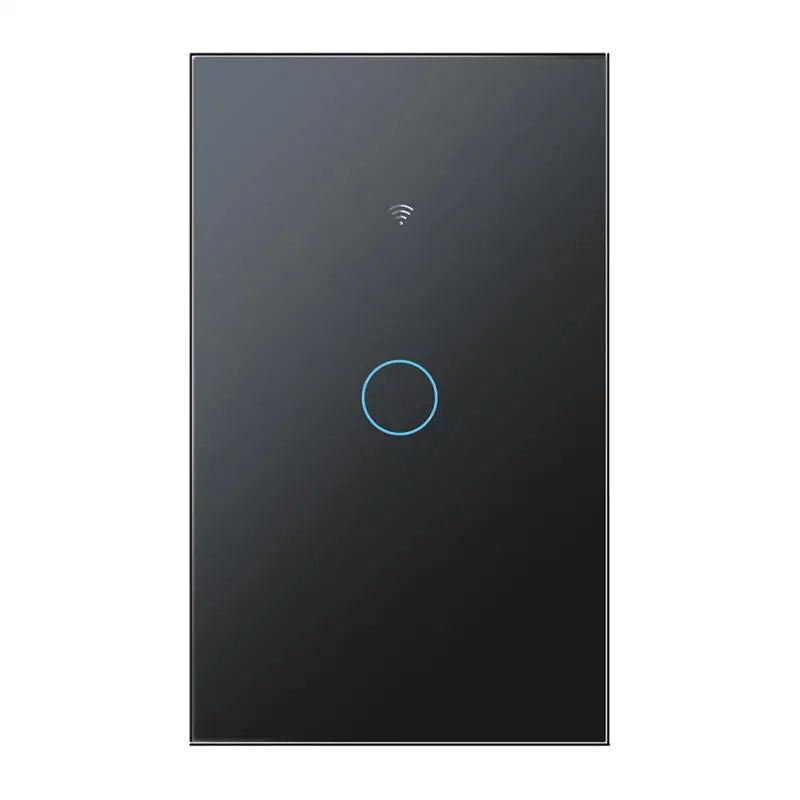 Telecomando Wif Smart Switch Vetro Temperato Tuya Light Wall Button 120 Tipo Tuya E Smart Life Interruttore A Filo Neutro
