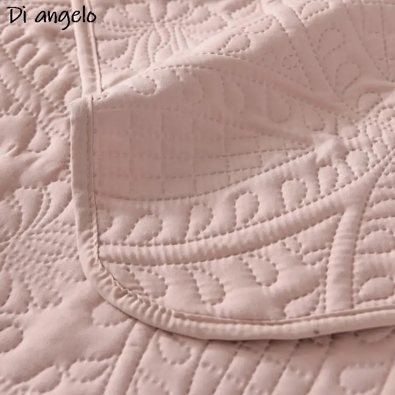 Size Lightweight Bedspread Quilt 1-3pcs Set Quilted Blanket Pillowcase Double Queen Size 220x240cm Bed Linens Bed Cover /