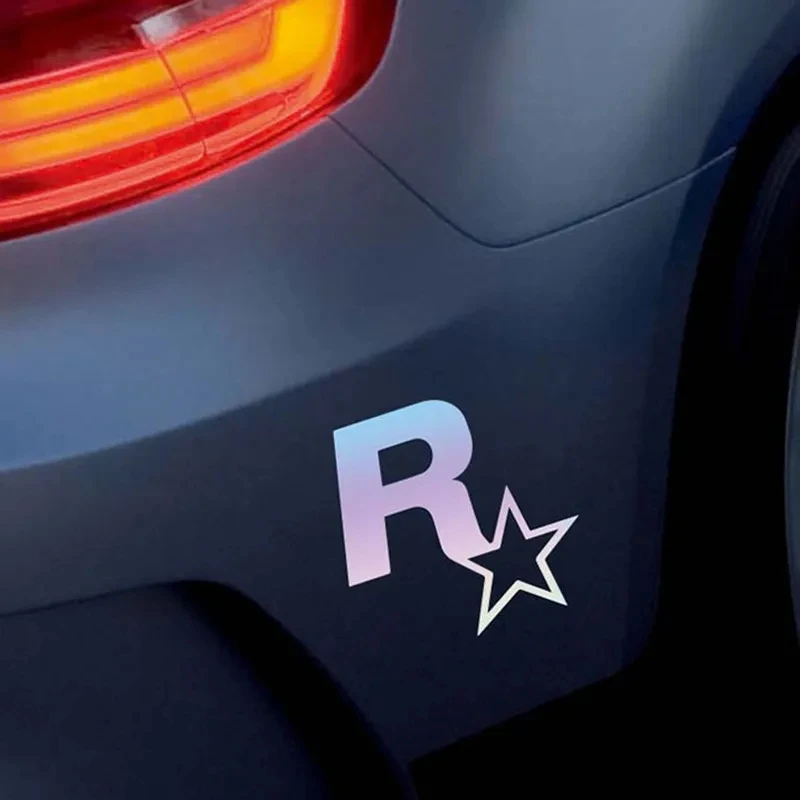 Car Stickers Rockstar Game GTA5 Reflective for Fuel Tank Cap Windshield Bumper Trunk Motorcycle Laptop Phone