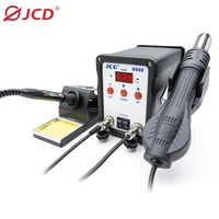 JCD 2 in 1 Soldering Station 8908 Digital Display SMD Rework Hot Air Gun Solder Iron 110V ESD Welding Desoldering Repair Tools 1