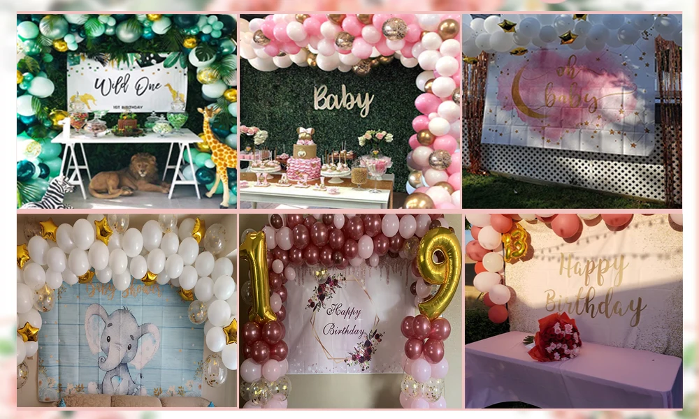 Party Fundos, Baby Shower Banner, Criança Fotografia DIY, Photo Studio Props