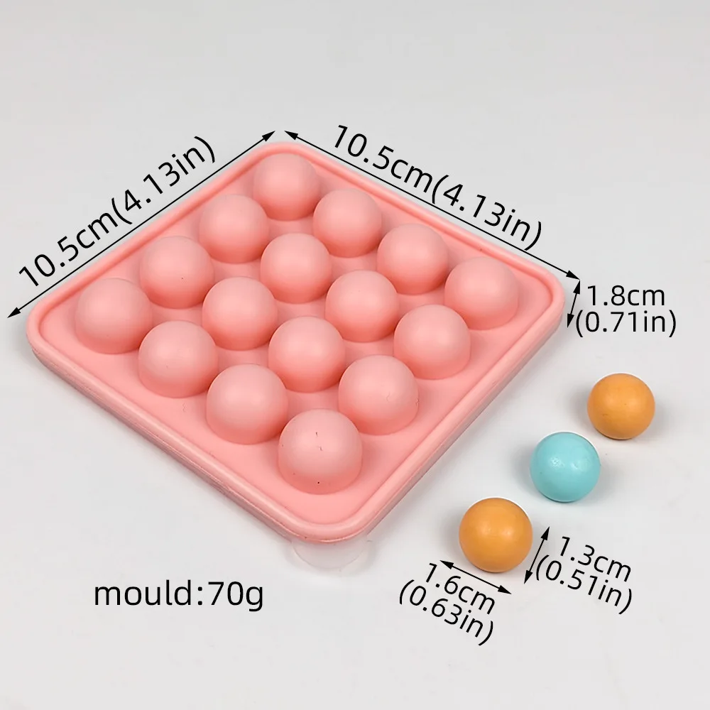 2 Moldes De Silicona Para Piruletas, Moldes Redondos Para Cubitos De Hielo, Antiadherentes, Fáciles De Desmoldear, Para Pasteles, Dulces, Gelatinas Y Chocolate