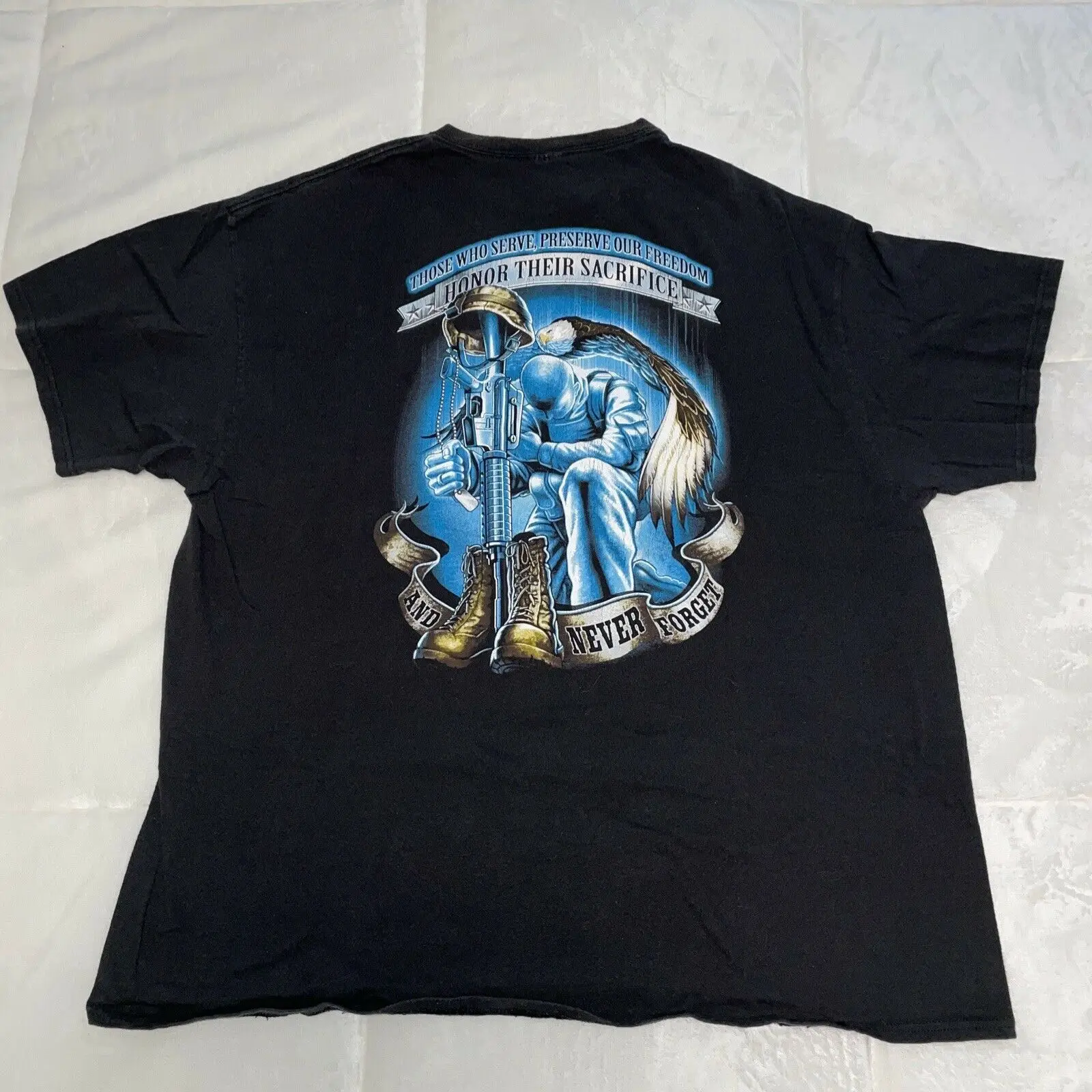 

Vintage Marines Commemorate Their Sacrifice and Never Forget T-Shirt New 100% Cotton Short Sleeve O-Neck T-shirt Casual Mens Top