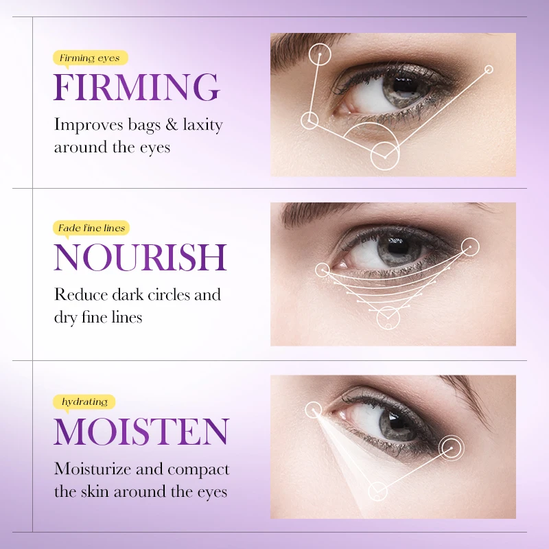 5/10pairs SADOER Grape Seed Hydrogel  Eye Mask Anti Dark Circles Removal Eyes Bags anti-aging Hydrating Seaweed Patches