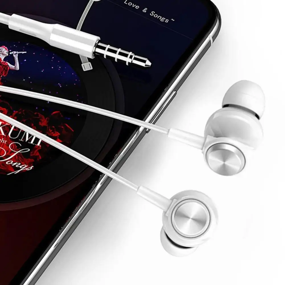 Lenovo QF320 Wired Headphones Noise Reduction Wired Earphones Play The