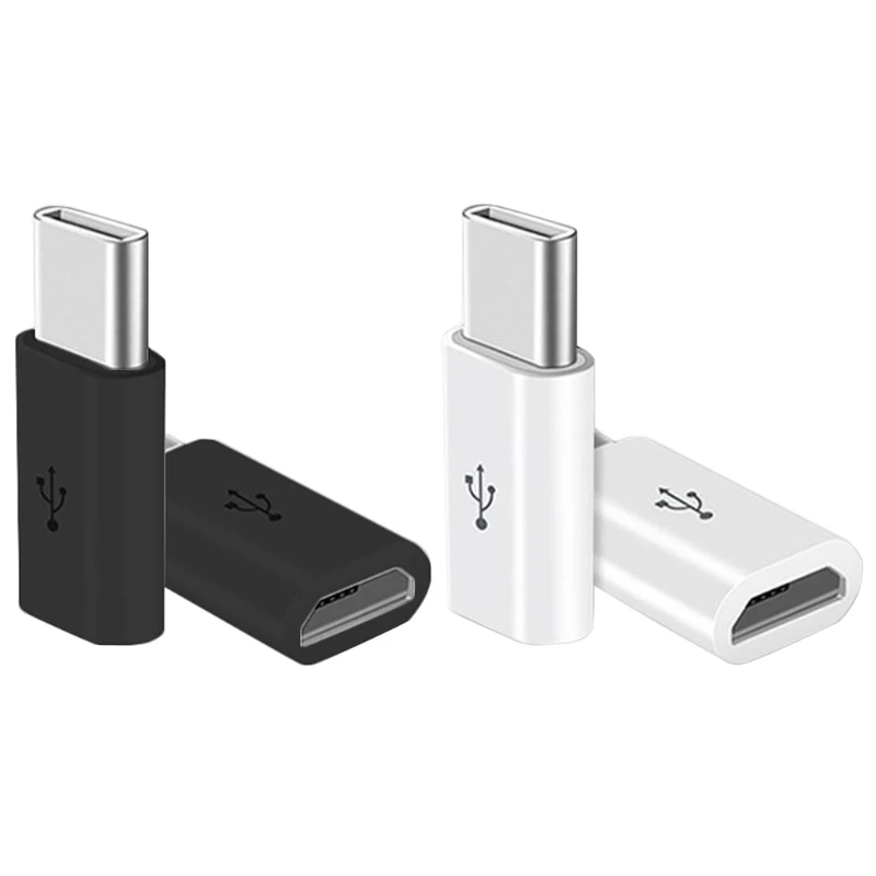 10Pcs Type-C-마이크로 USB Male 어댑터 Microusb 커넥터 데이터 전송 용품 DropShipping