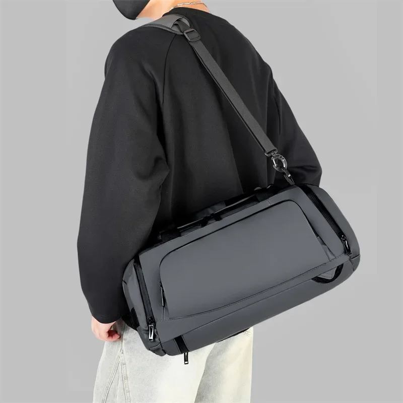 Large Capacity Gym Bags Multifunctional Men Travel Luggage Bag with Shoe Pockets Casual Sports Dry Wet Sepration Fitness Handbag 2
