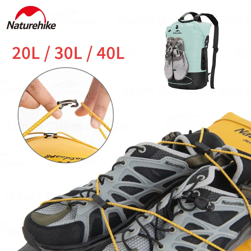 네이처하이크 방수 백팩 건식 및 습식 분리 TPU 20L/30L/40L 대용량 내마..