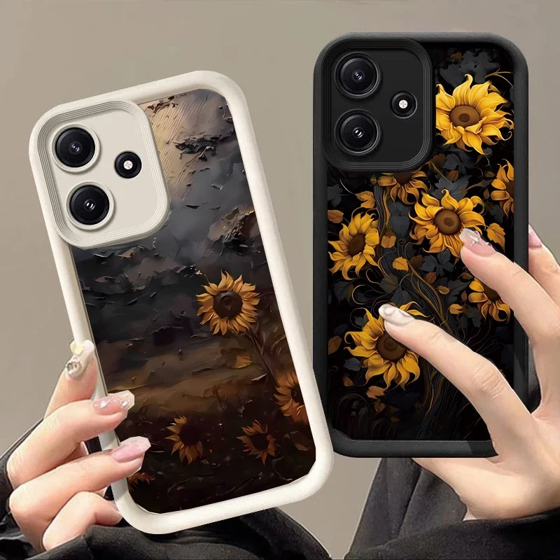 Sunflower Design Protective Phone Case