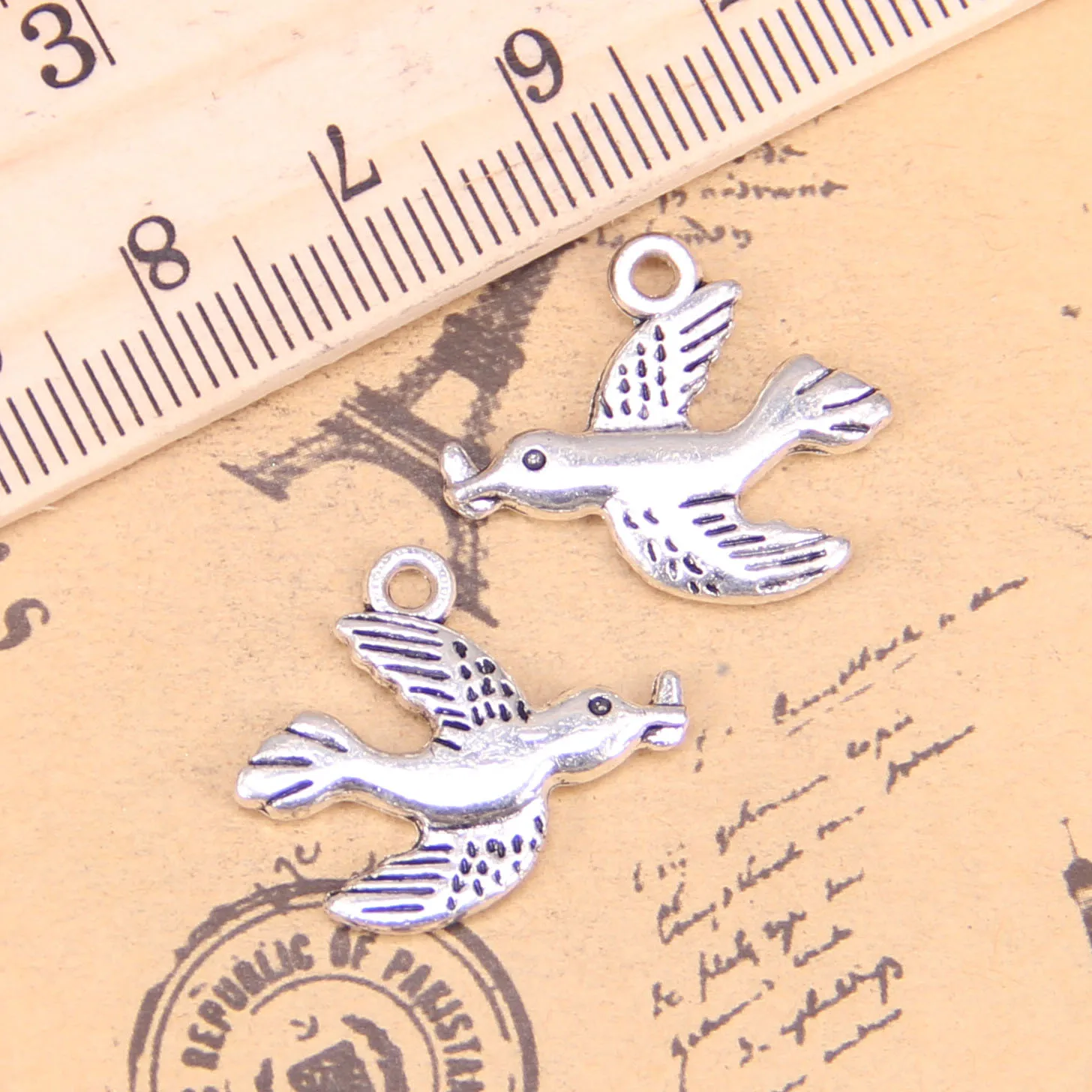 

58pcs Jewelry Charms swallow 21x19mm Antique Silver Plated Pendants Making DIY Handmade Tibetan Silver Jewelry