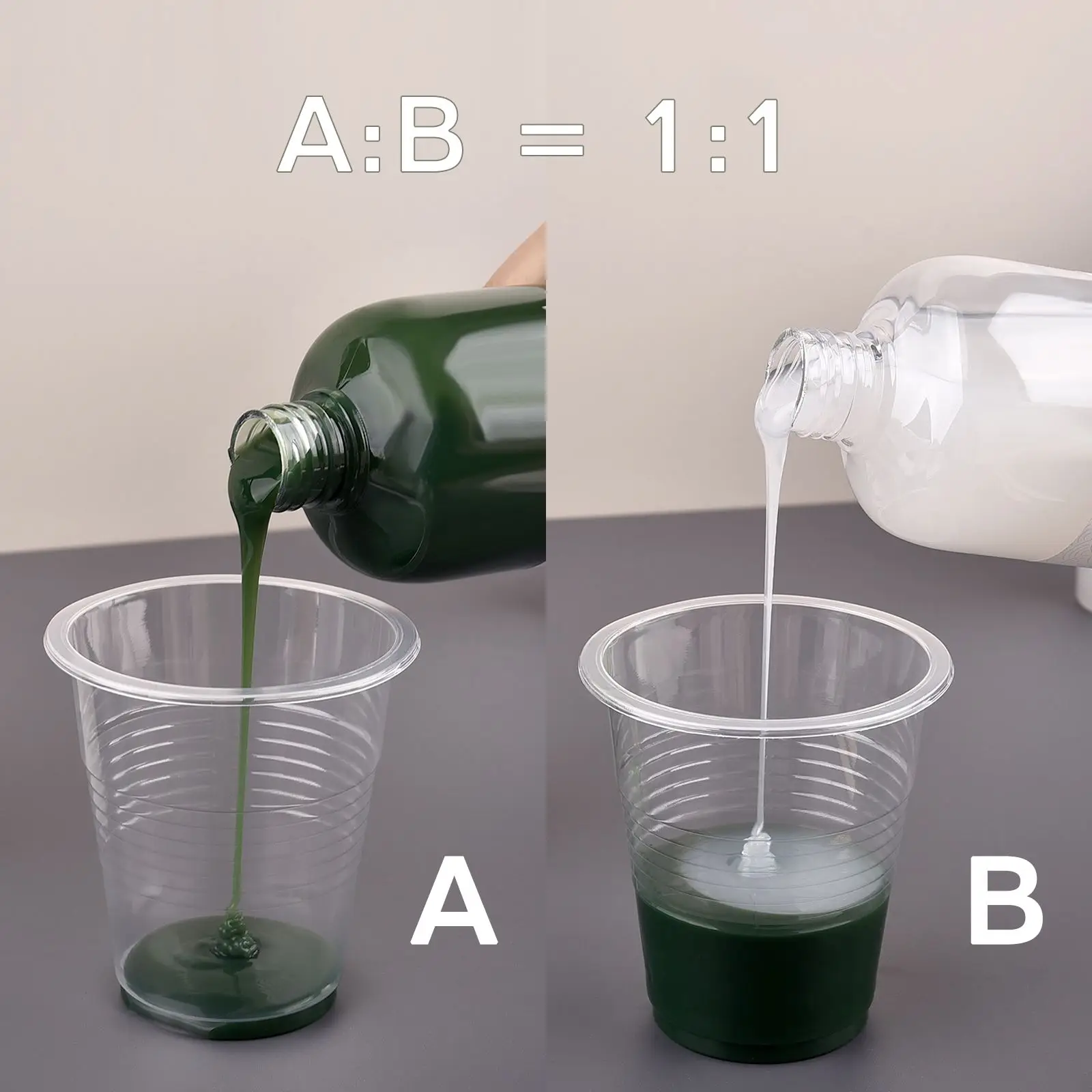 실리콘 몰드 만들기 액체 고무 AB 1:1 접착제, DIY 몰딩, 빠른 경화 복사 몰드 만들기, 실리콘 키트 경화, 200g, 500g, 1000g