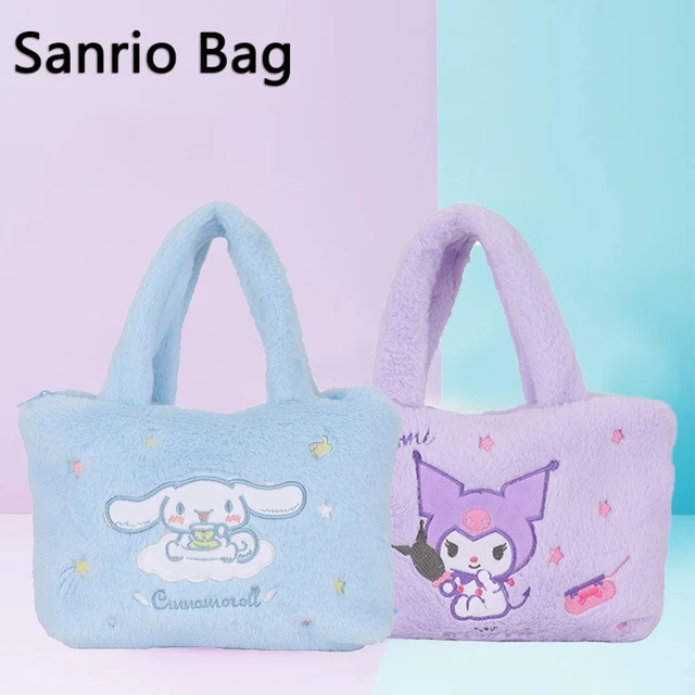 Miniso Cinnamoroll Pompom Purin Canvas Bag Sanrio Melody Series Shopping Bag  Cartoon Storage Bag Environmental Protection Bag