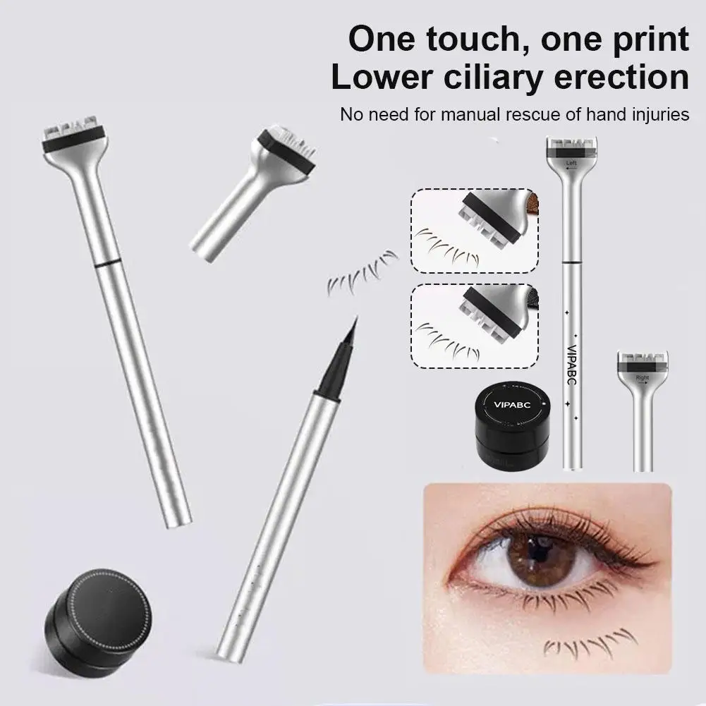 Lower Eyelash Assistant Natural Seal Stamp Eyeliner Fast Dry Waterproof Hand-made Eyelash Assistant Makeup Tool makeup tools eyebrow stencil tool eyeliner stencil tool eye makeup tools mascara applicator template