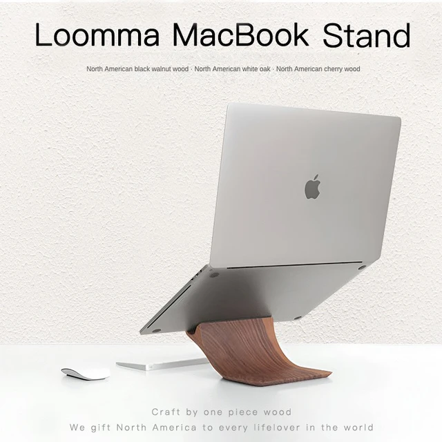 MacBook Stand Wood – YOHANN