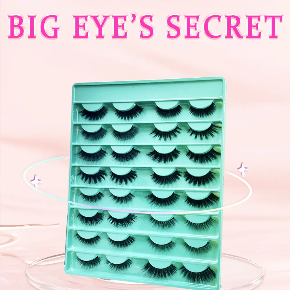 

Fluffy Volume False Eyelashes Thick Mink Eyelashes Vendor 3D Soft Faux False Lashes