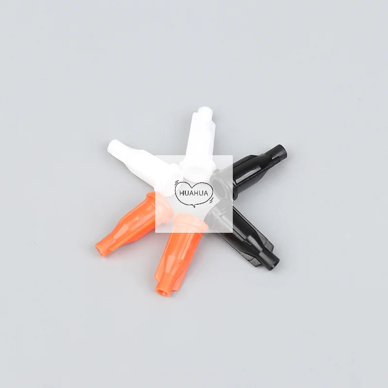 100Pcs Syringe Tips Caps Injector Dispenser Dispensing Needle Sealing Plug