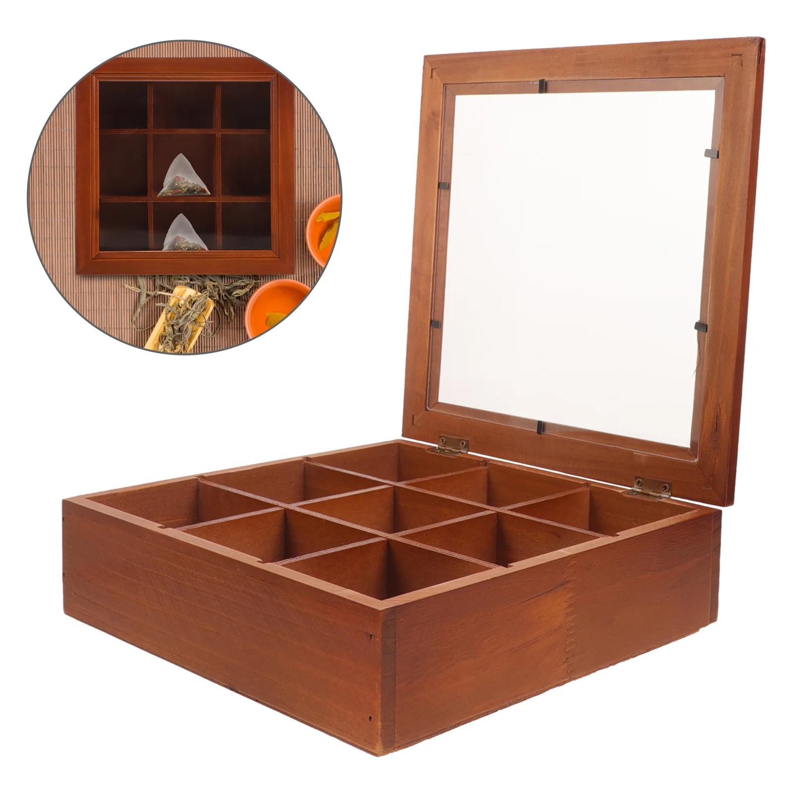 

Tea Bag Storage Box Organizer Packet Pantry Holders for Bags Acrylic Sugar Coffee Bar