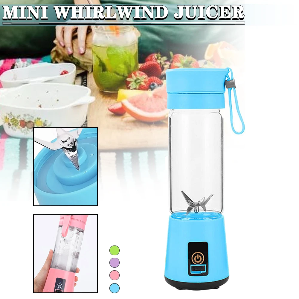 

USB Rechargeable Mini Juicer Portable Blender Fruit Milkshake Handheld Electric Juicer Multifunction Blender Kitchen Supplies