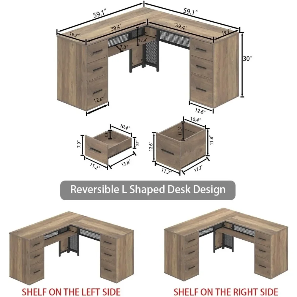 Ljustra L Shaped Desk