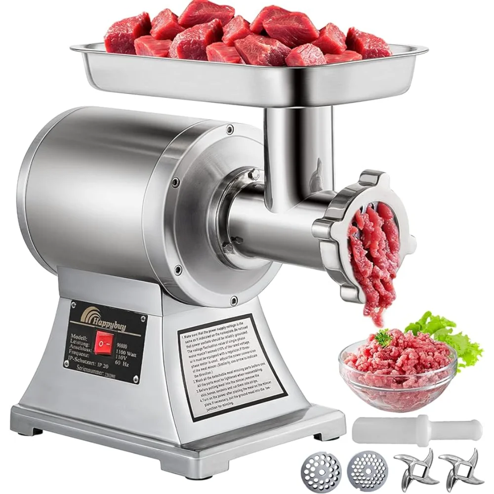 Buy Wholesale China Small Size Electric Meat Grinder Plastic Housing Sausage  Maker Kibbe Attachment With Handle & Meat Grinder at USD 15.5