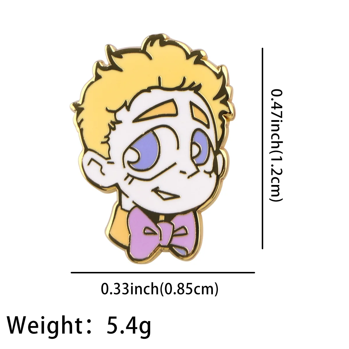 Good Omens Enamel Lapel Pin - Classic Movie-Inspired Fashion Accessory and Thoughtful Friendship Gift