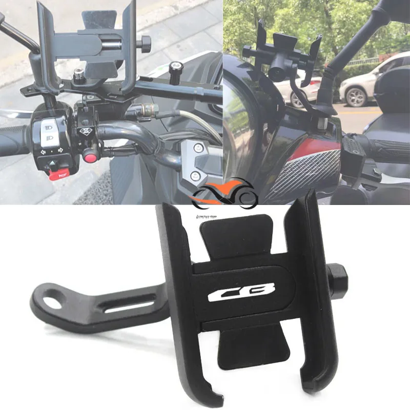 

For Honda CB125R CB150R CB190R CB250R CB300R CB400 CB500X CB500R CB650F CB1100 Motorcycle Mobile Phone Bracket GPS Stand Holder