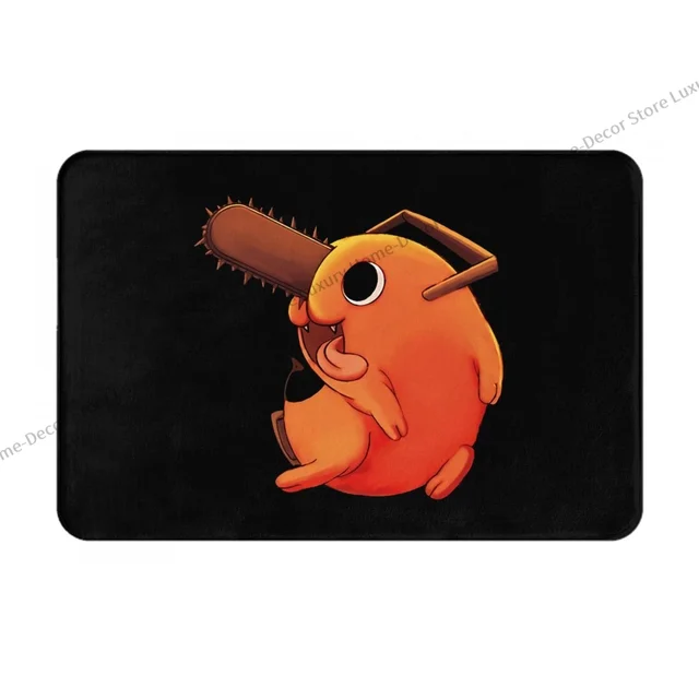 Láncfűrész Ember Csúszásgátló Ajtó-Nappali Szőnyeg Pochita Erkély Bejárat Ajtó Beltéri Dekoratív - Image 2