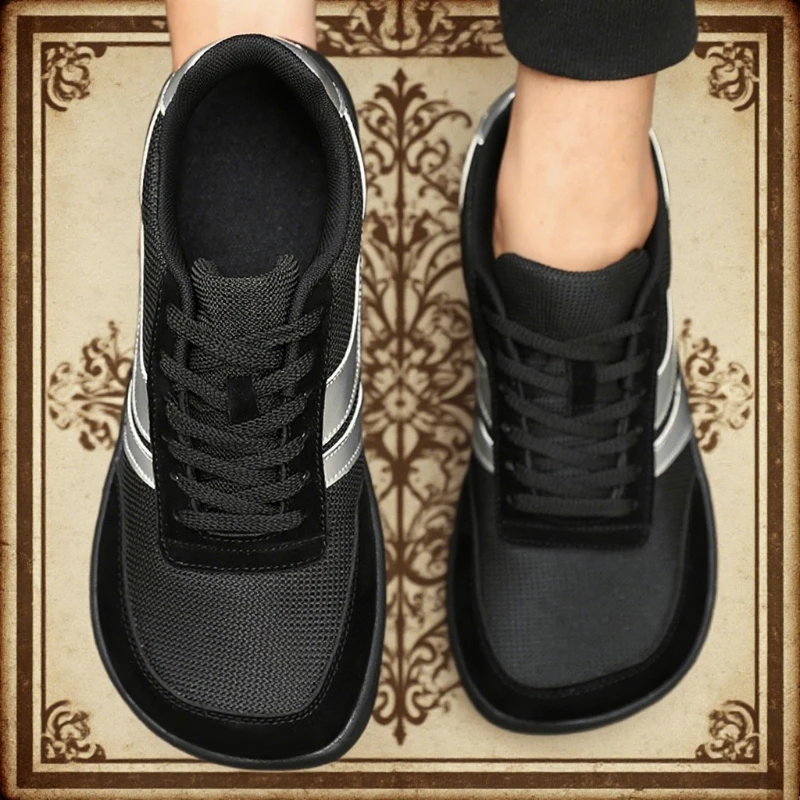 Mens Minimalist Barefoot Trail Shoes - Breathable Slip-On Sneakers