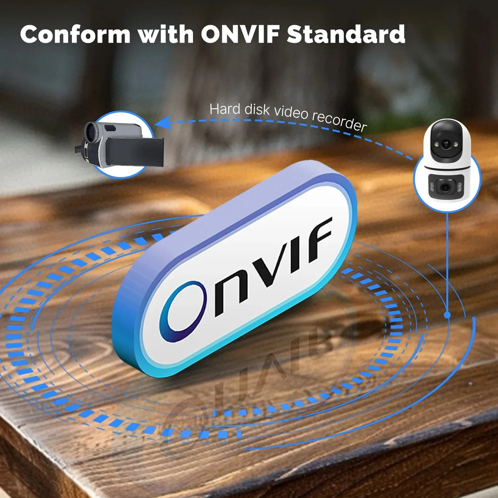 4K 8MP WiFi Surveillance Camera Dual Lens with Adjustable Bracket Two-Way Audio Onvif 10X Zoom Security Wireless Surveillance 5