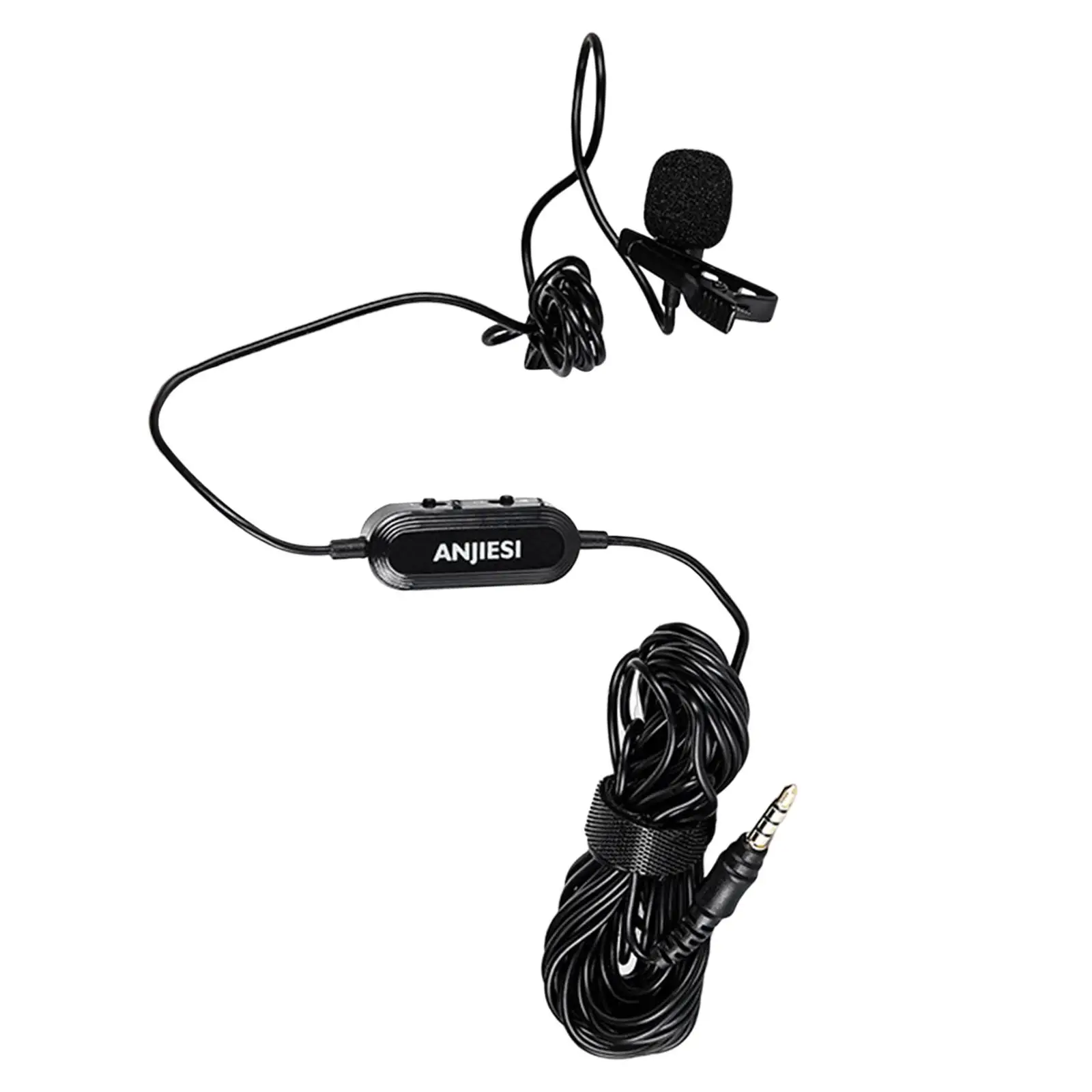 Lavalier Lapel Microphone Recording Streaming Vlogging Omnidirectional Condenser Mic
