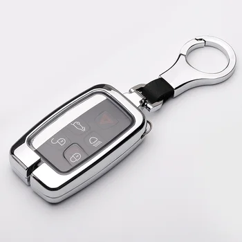 Custodia per chiave a distanza per auto in lega di zinco Shell Fob per Land Rover Range Rover Evoque Discovery Sport Velar per Jaguar XE E-PACE XF - Custodia per chiave a distanza per auto in lega di zinco Shell Fob per Land