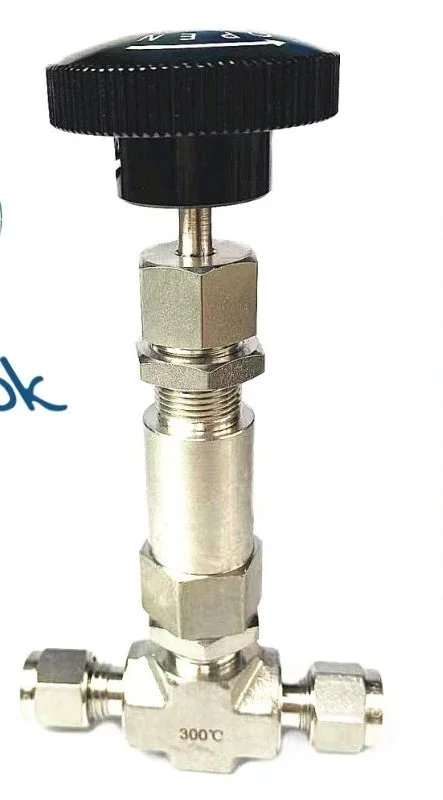 

316 Stainless Steel Needle Valve with High Temperature Resistant Ferrule 50mm Long Anti-scalding Stem