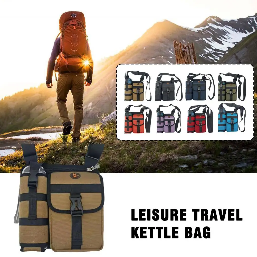 

1 Pcs Leisure Travel Kettle Bag Outdoor Shoulder Bag Universal Design Versatile Large Capacity Oxford Satchel Back A7M8
